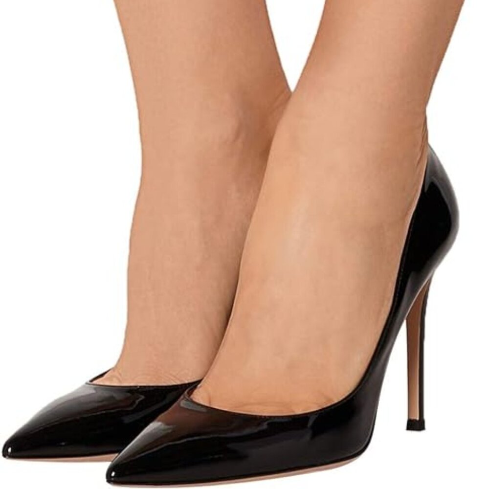 FSJ Women Formal Pointed Toe Pumps High Heel Sexy Stilettos Slip On Office Cute